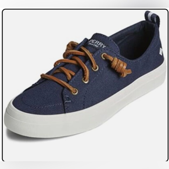 Sperry Shoes - Sperry NWOT Blue Canvas Shoes with Rawhide Leather Laces w Signature Barrel Ties